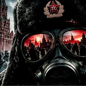 Gas-masked soldier meme